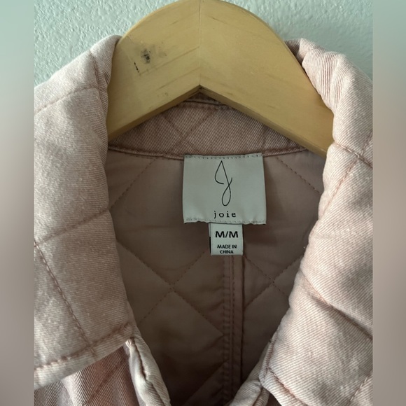 Joie Cotton Barn Jacket Medium Pink - Picture 3 of 9